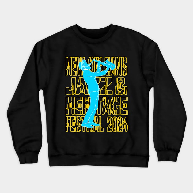 New Orleans Jazz Festival 2024 Crewneck Sweatshirt by Womens Art Store